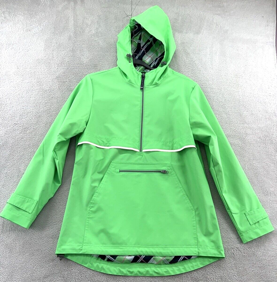 Charles River Apparel Jackets Womens Size Small Green Chatham Anorak Pockets