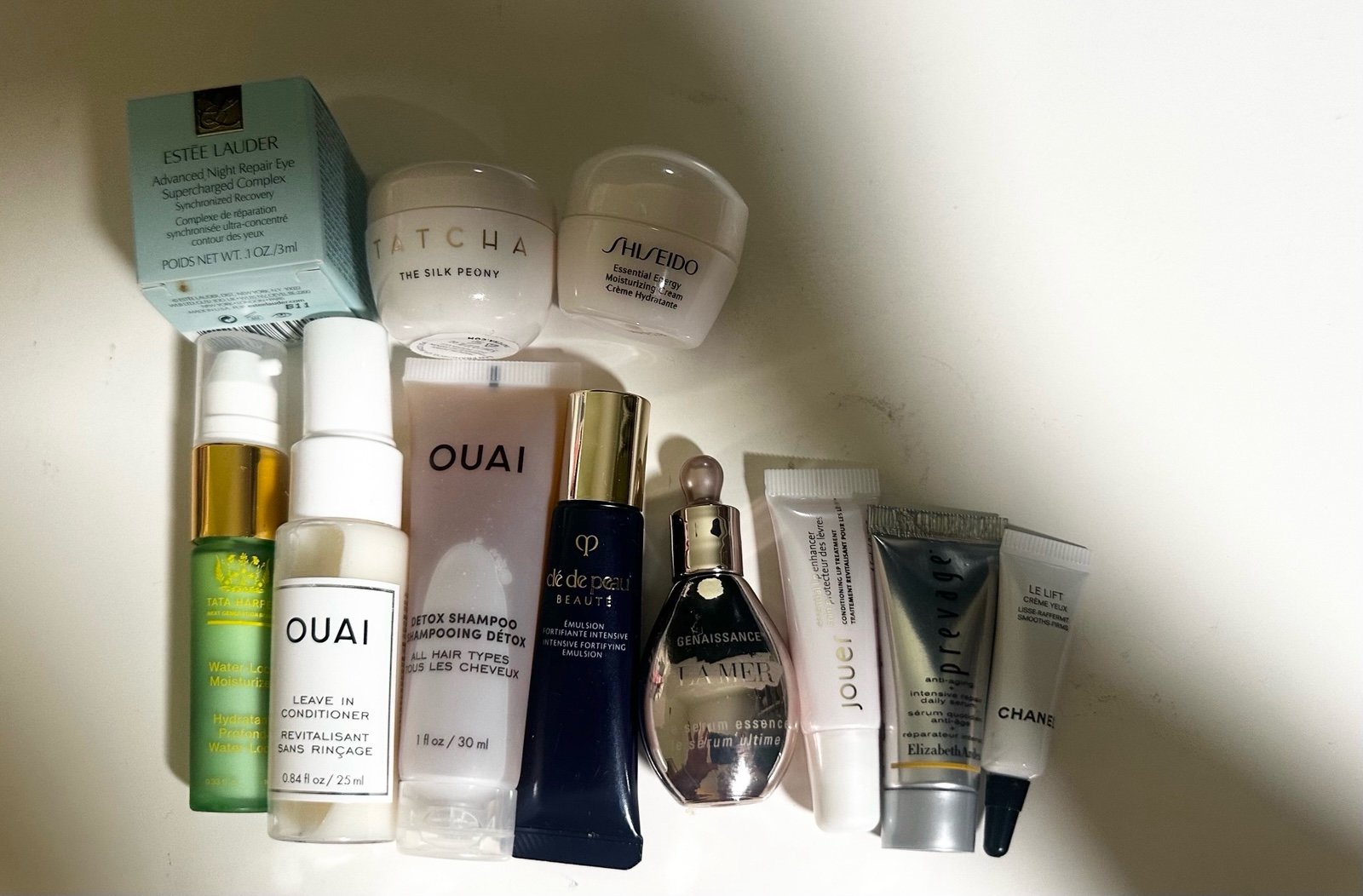 Luxury skincare sample collection
