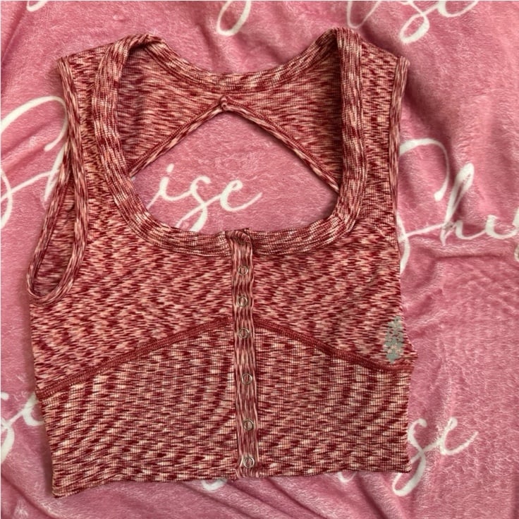 NWOT Free People Movement Crop Open Back Tank