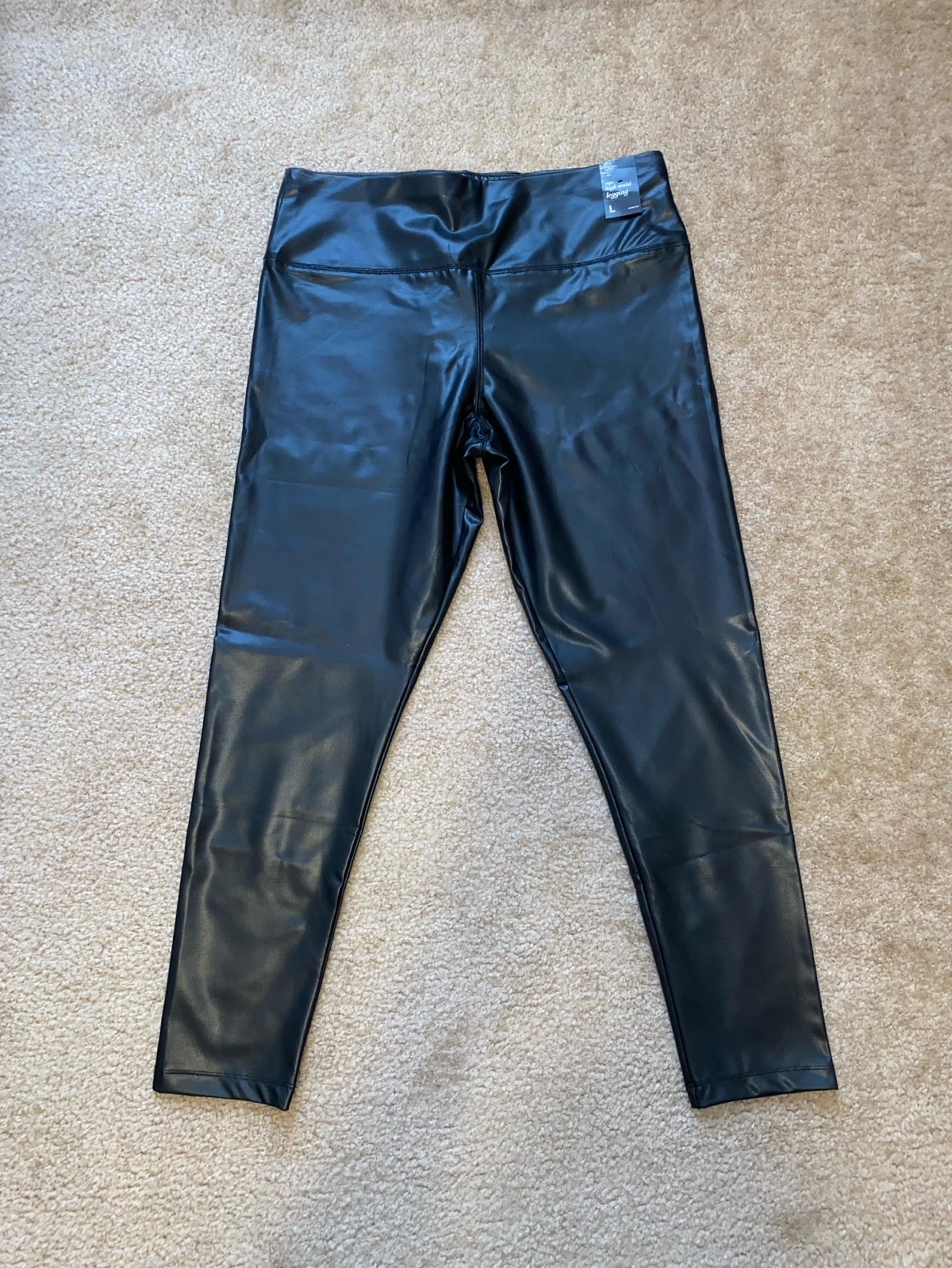 Leather Leggings large NWTS