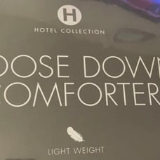 Hotel collection goose dow light weight queen