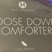 Hotel collection goose dow light weight queen