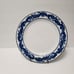 Bombay Dinner Plates, Set of 3, Blue & White Chinoiserie, Asian Garden, Platinum