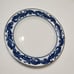 Bombay Dinner Plates, Set of 3, Blue & White Chinoiserie, Asian Garden, Platinum