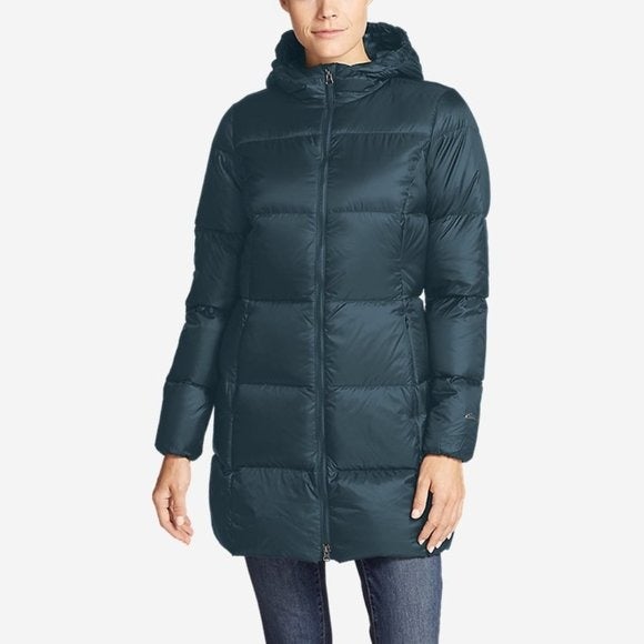 New Eddie Bauer Women's Hooded Cirruslite Down Jacket Size S