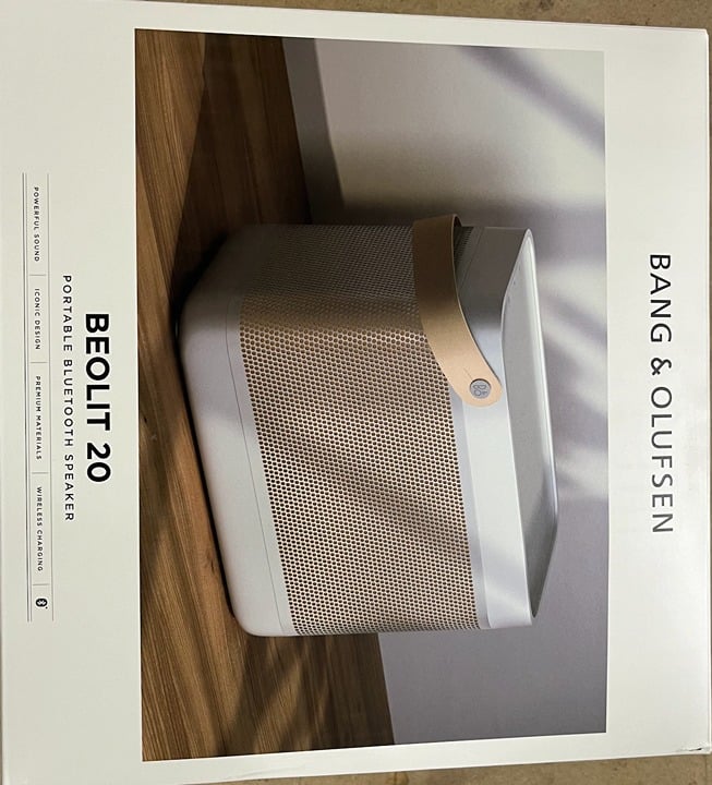 Bang & Olufsen Beolit 20 Powerful Portable Wireless Bluetooth Speakers Grey Mist