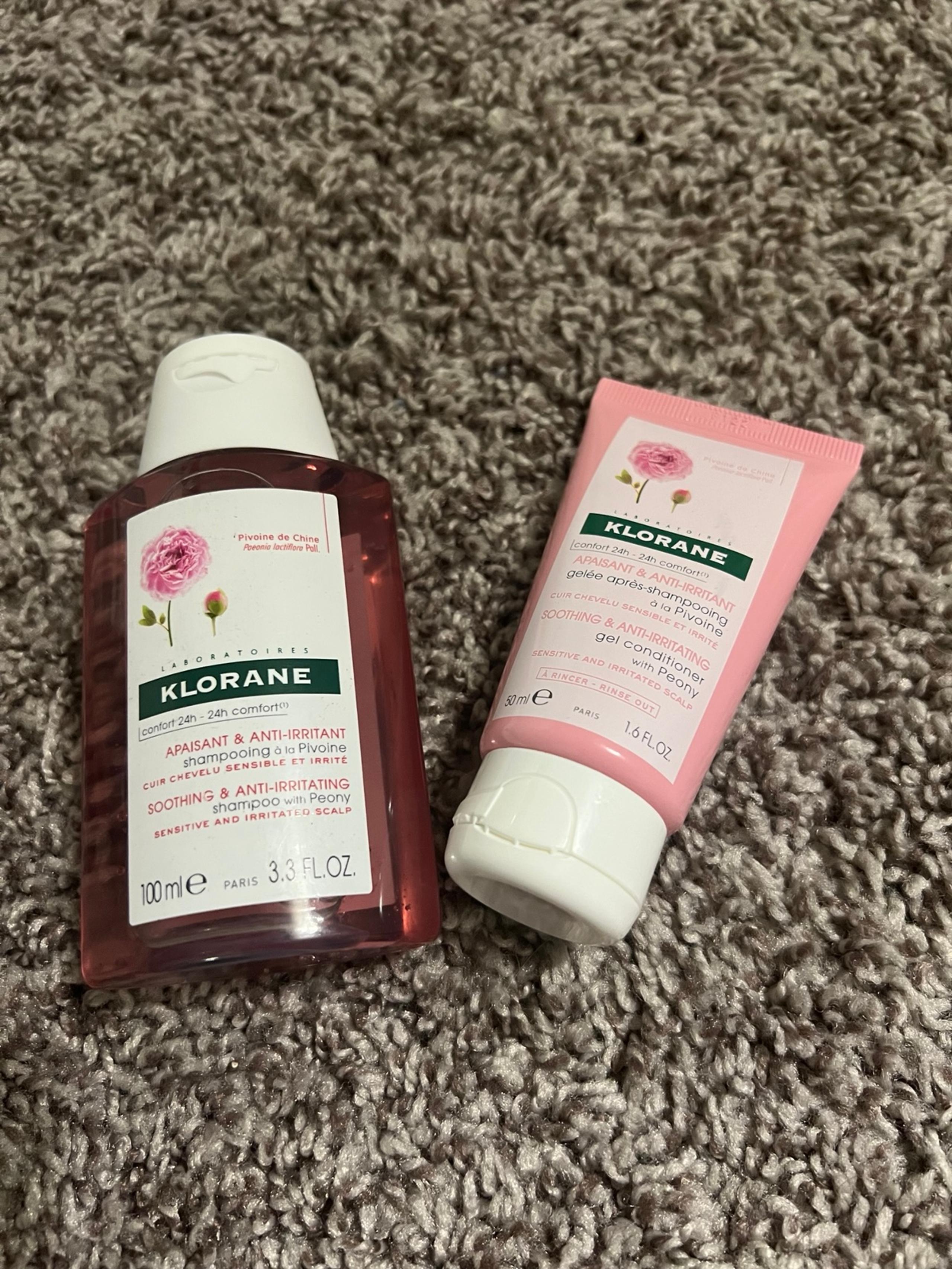 Klorane Travel Size shampoo and conditioner set