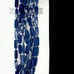Blue Resin Extra Long Tube Bead Necklace