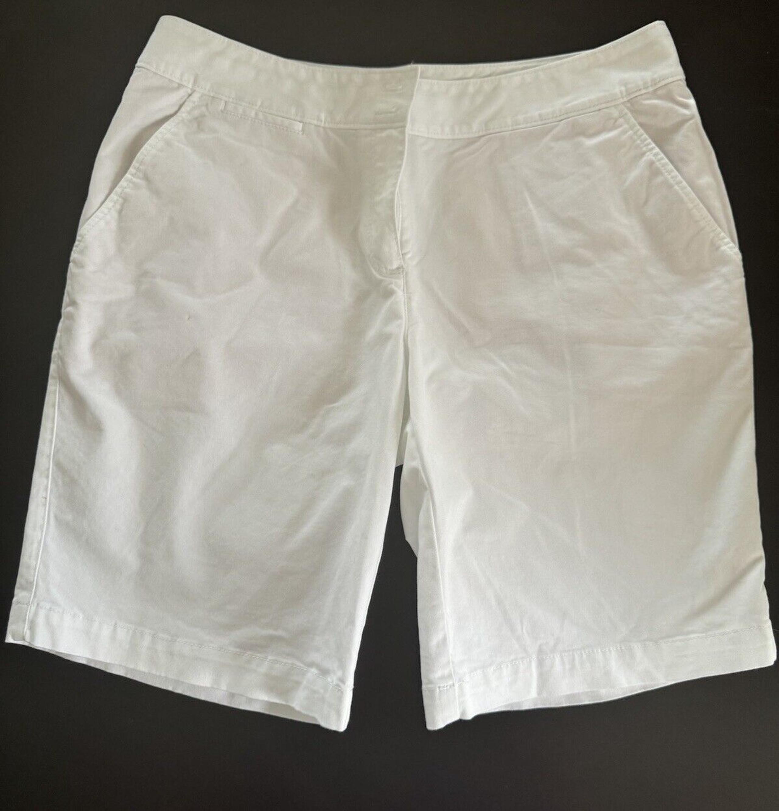 Tommy Bahama White Chino Shorts Women's Size 4 comfortable cotton golf shorts