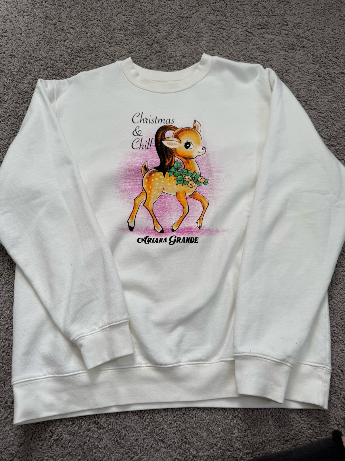 ariana grande christmas and chill Sweatshirt