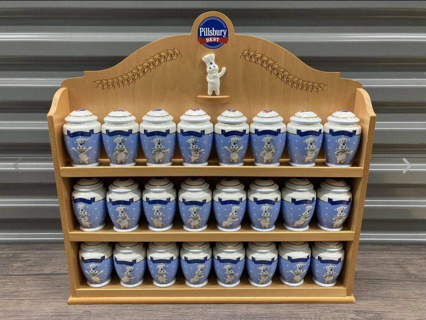 Pillsbury Doughboy 2002 Spice Rack 24 J