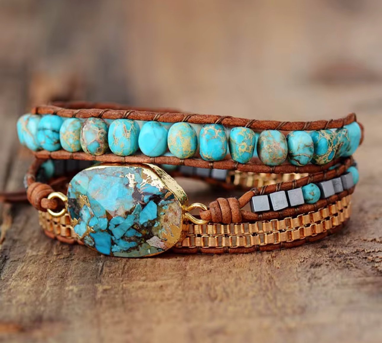 Turquoise Wrap Bracelet