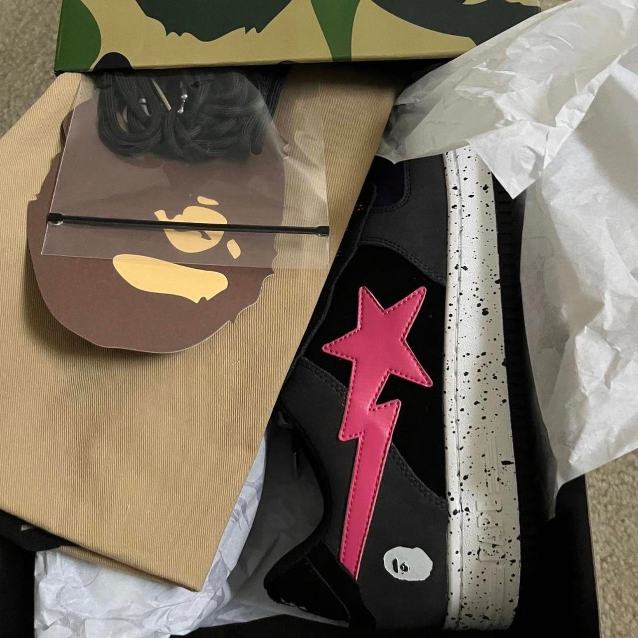 Bapesta black & pink