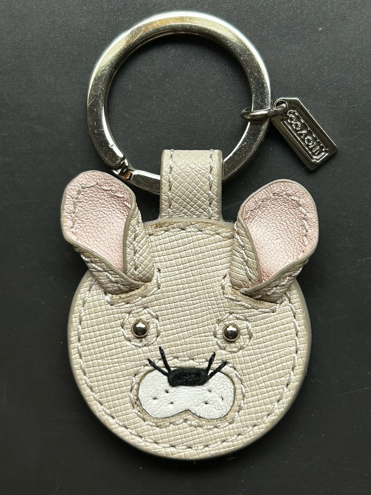 Rare Sample ~ Coach Animal Key Fob Key Ring Bag Charm ~ Cat Bear Rabbit ?