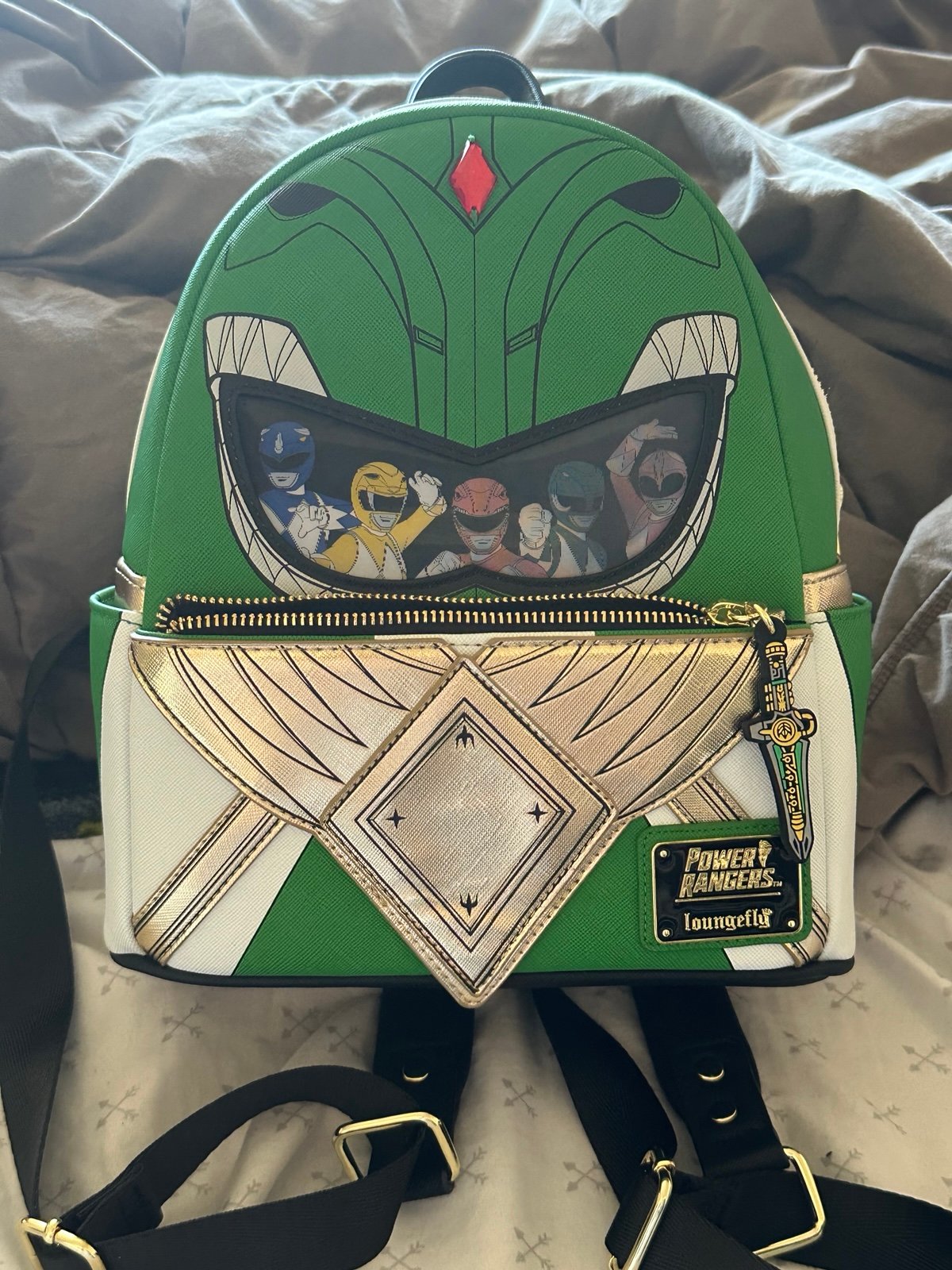 Loungefly backpack power ranger green ranger