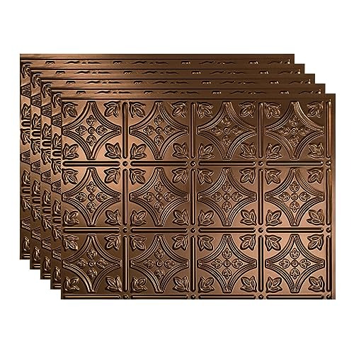 Traditional Style/Pattern Decorative Backsplash Panel in Oil-Rubbed Bronze