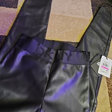 DKNY faux leather pants size XXS
