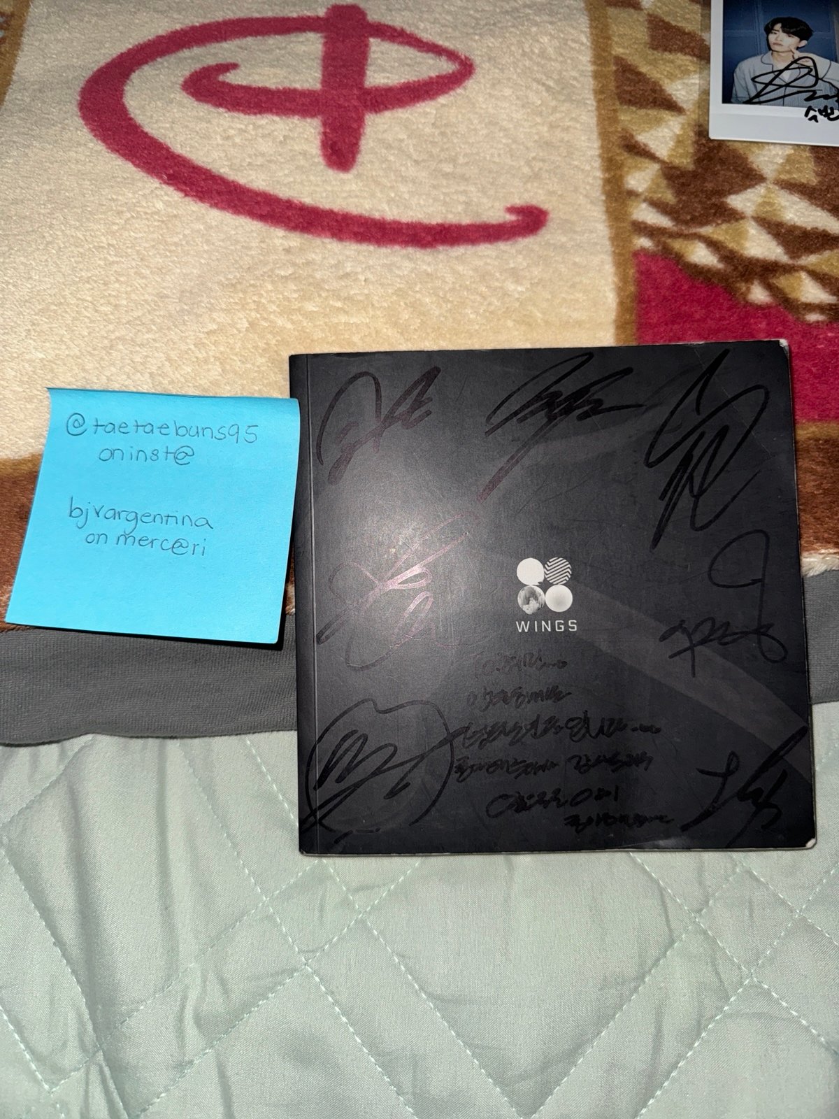 BTS Wings Signed Album