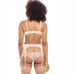 Oh La La Cheri NWT Padded Satin Shelf Cup with Overlay Lace and Skirtini Pink S