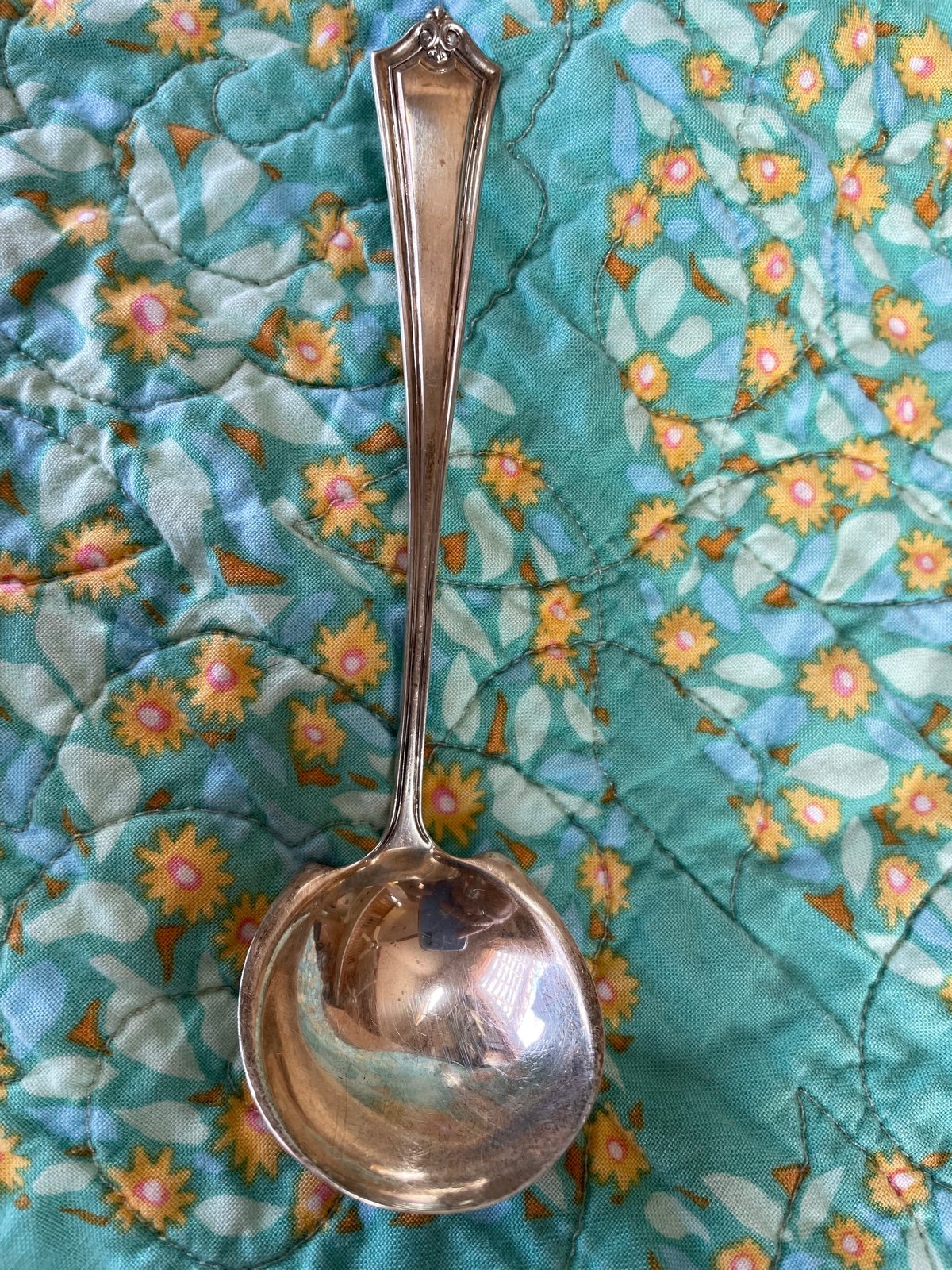 Antique Sterling Silver Sauce Serving Spoon