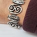 Vintage custom silver bracelet 8inch