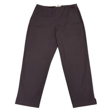 Eileen Fisher Brown Crop Pants Stretch Organic Cotton Capris Size MP