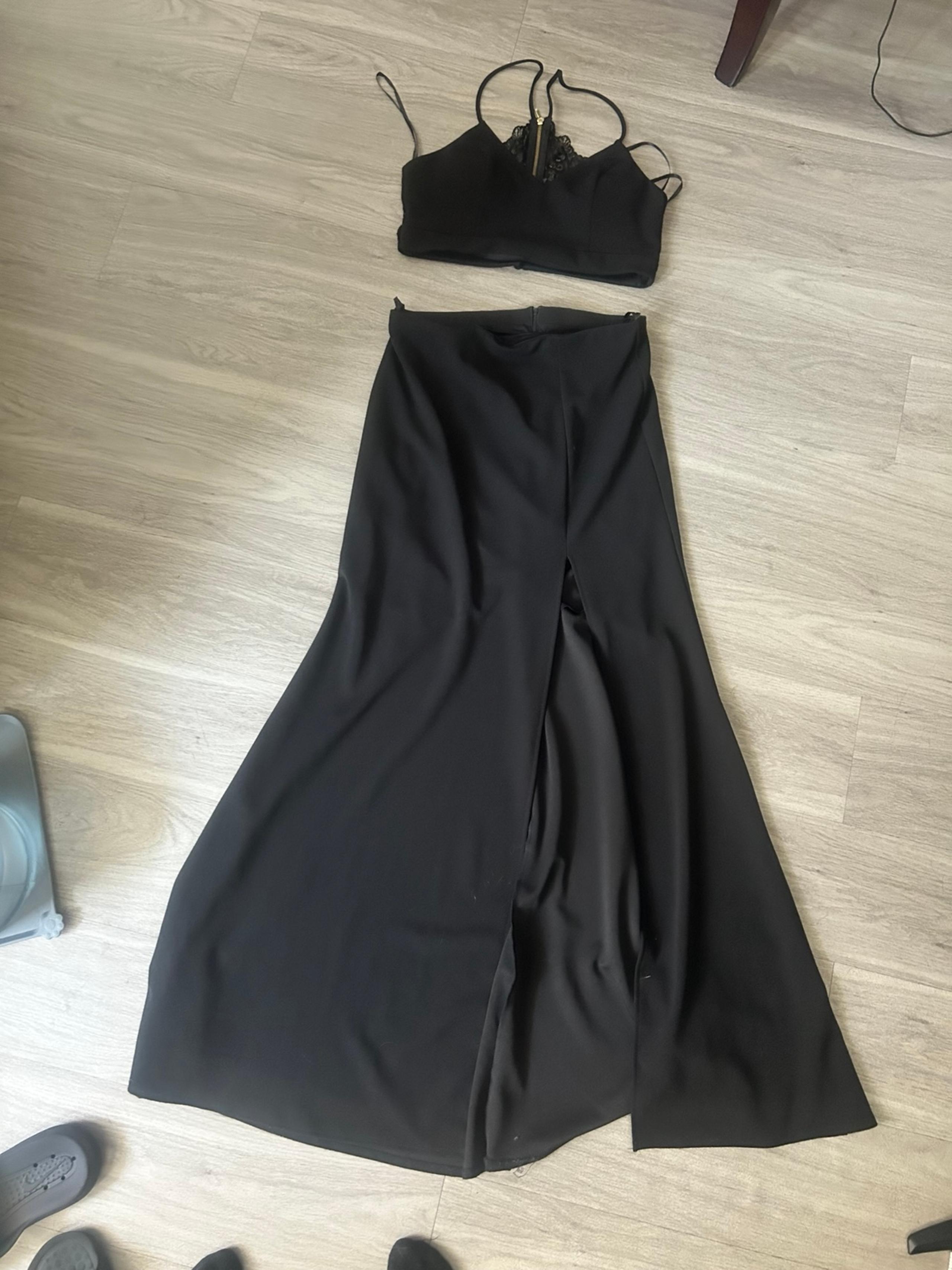Black dress two piece