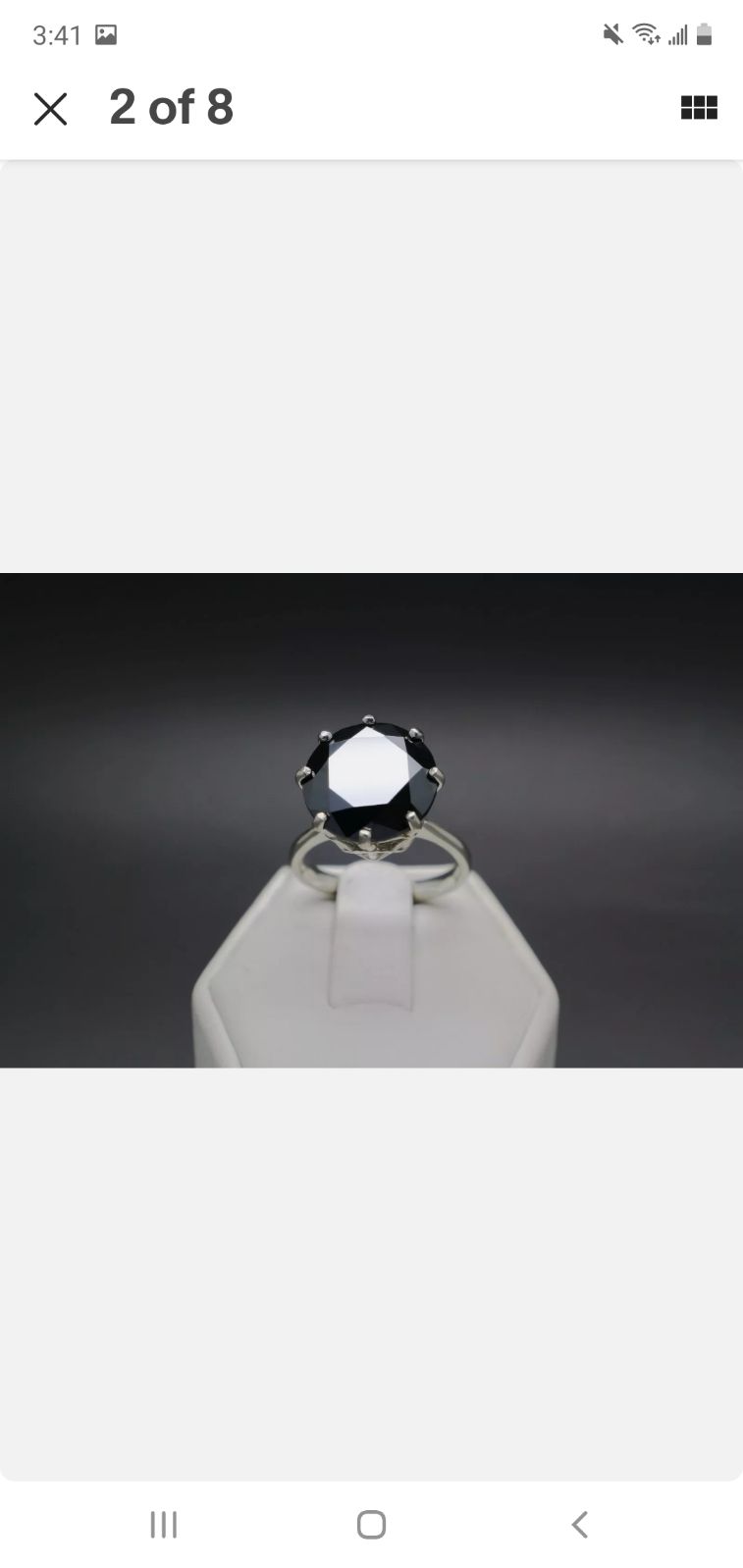 Black diamond ring