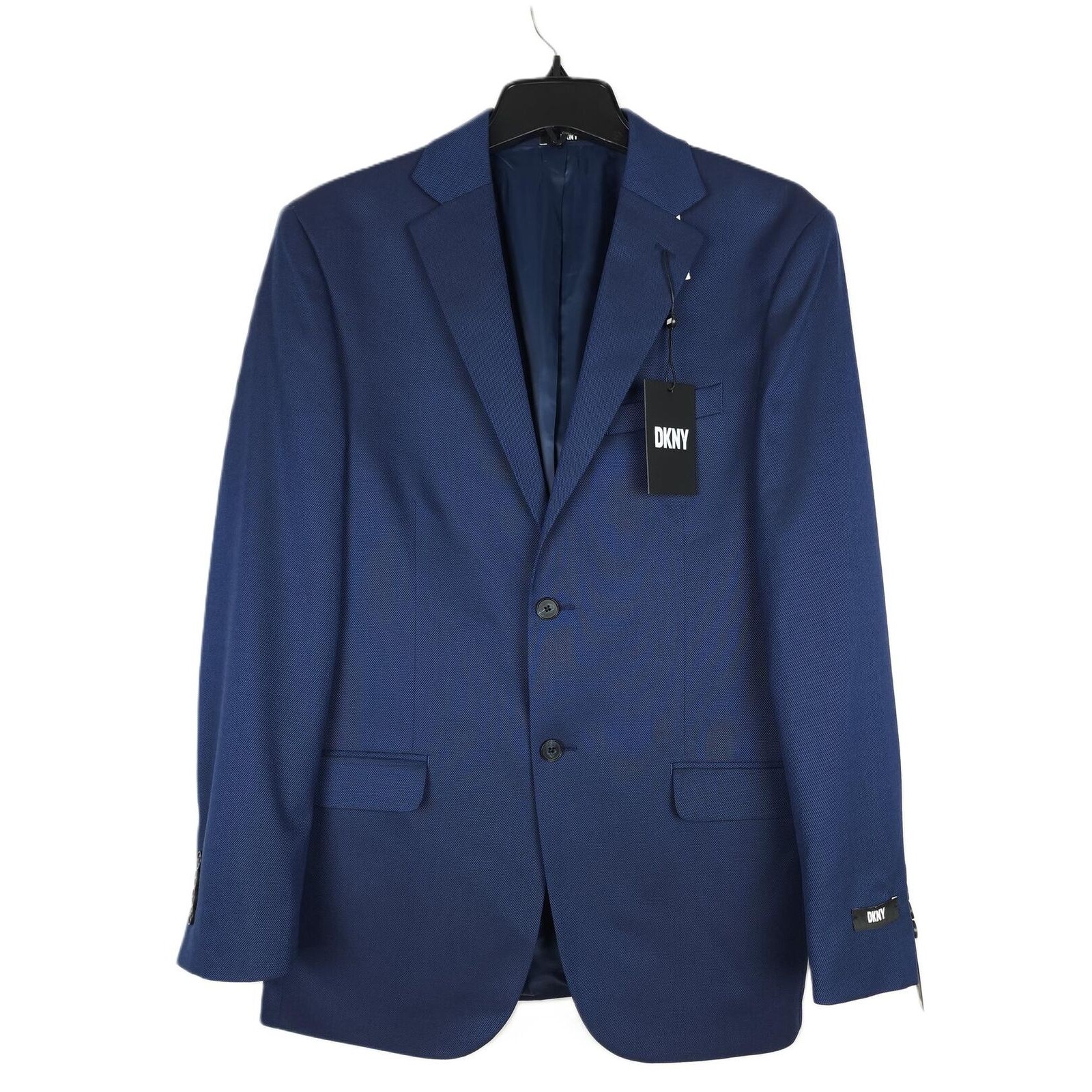Dkny Men's Modern-Fit Stretch Suit Jacket Blue Birdseye 40R NWT