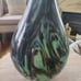 Steven Newell Beautiful Large Handblown Art Glass Vase