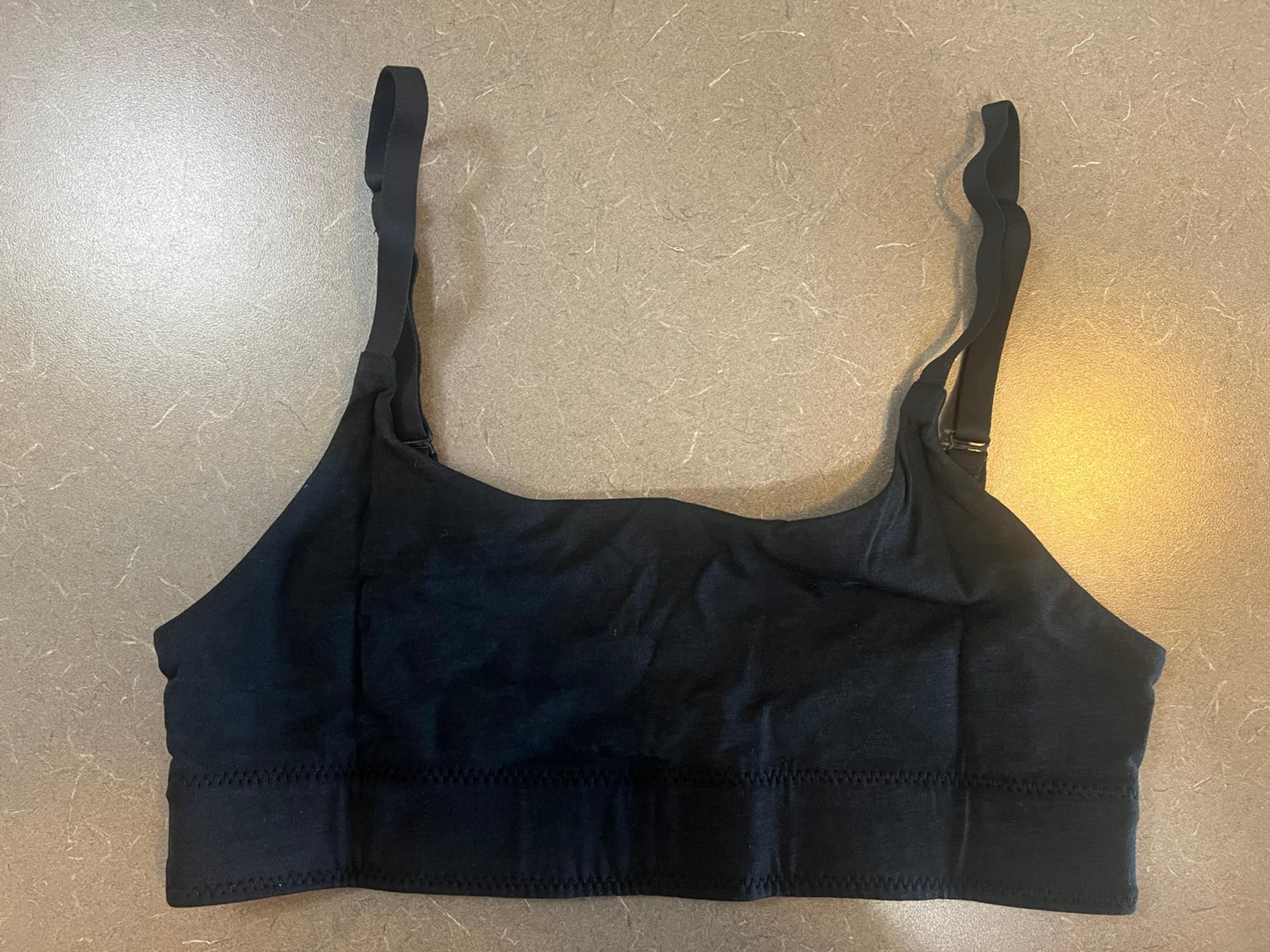 Allbirds Women's Anytime Bralette Black XS NWT Medium Support Adjustable Straps