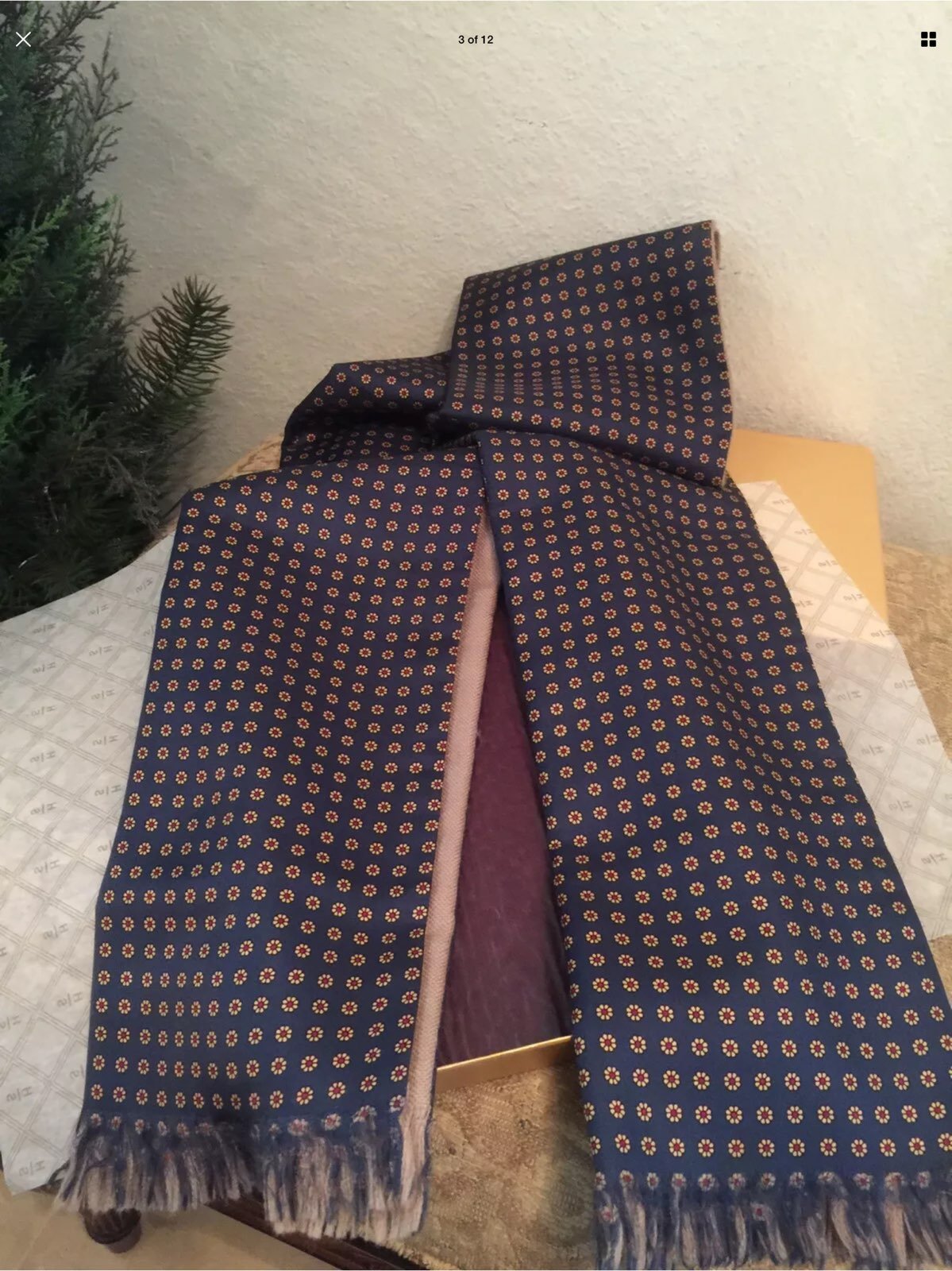 Abercrombie And Fitch Men’s Silk Scarf