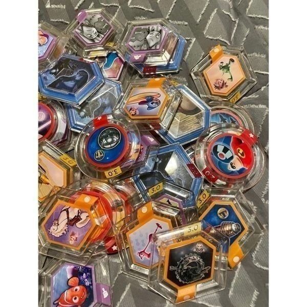Disney infinity power disc lot of 52! Used!