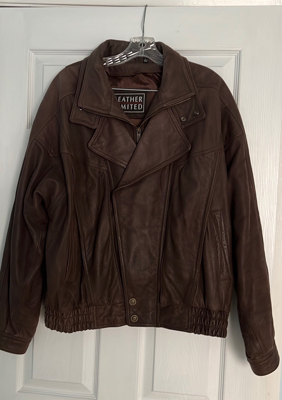 Wilsons Leather Men's Leather Bomber Jacket size L