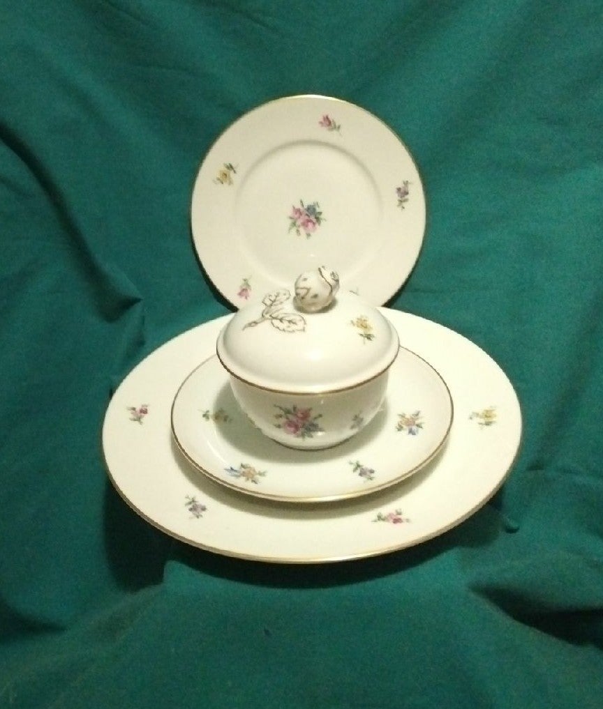 Dresden Millefleur covered Cup And Saucer And Plates Free Shipping