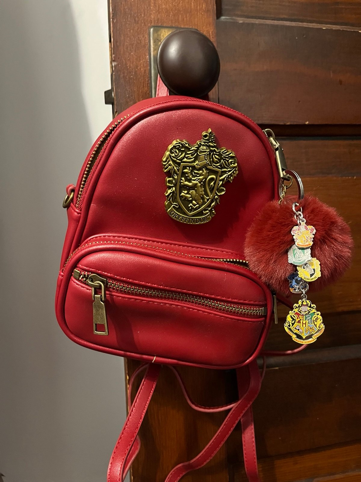 Harry Potter Gryffindor Crest Mini Backpack Dark Red Universal Studios Park Bag