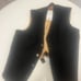 vintage black vest / waist coat