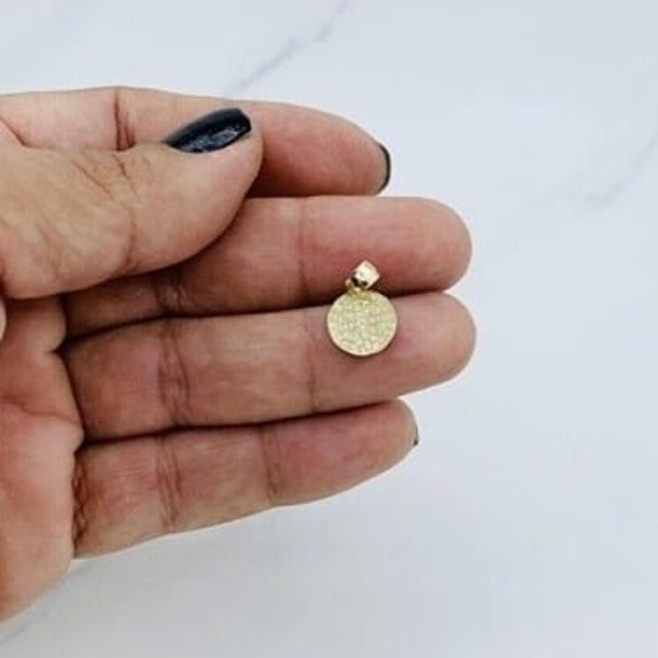 10k gold Pendant Tiny St Benedict San Benito - San Benito dije Pequeñito En oro