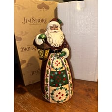 NIB Jim Shore Heartwood Creek Enesco Santa With Lantern Season of Light S4017652