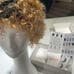 100% HUMAN Short Afro Hair, Black roots to natural lighter shade