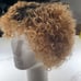 100% HUMAN Short Afro Hair, Black roots to natural lighter shade