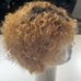 100% HUMAN Short Afro Hair, Black roots to natural lighter shade