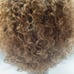 100% HUMAN Short Afro Hair, Black roots to natural lighter shade