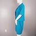 Leslie Fay Women's Sheath Dress Suit Size 14 Blue Short Sleeve Blazer Vintage