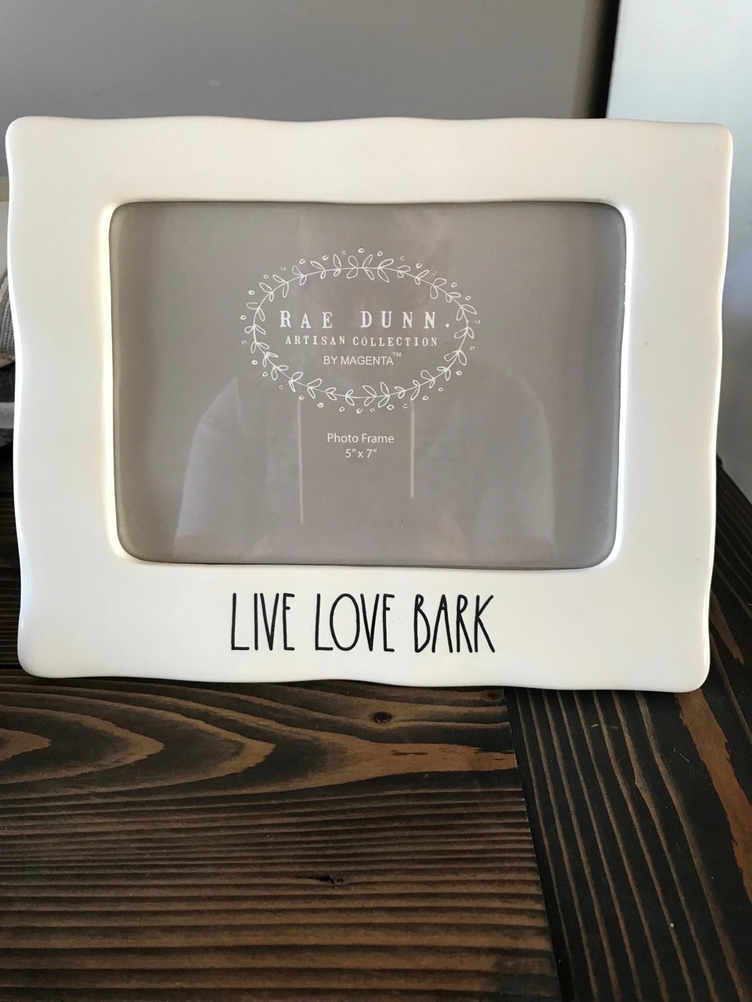 Rae Dunn “Live Love Bark” Picture Frame 5x7