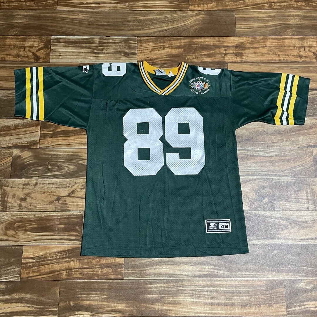 Vintage Mark Chmura #89 Green Bay Packers Starter Super Bowl Jersey Size 48 RARE