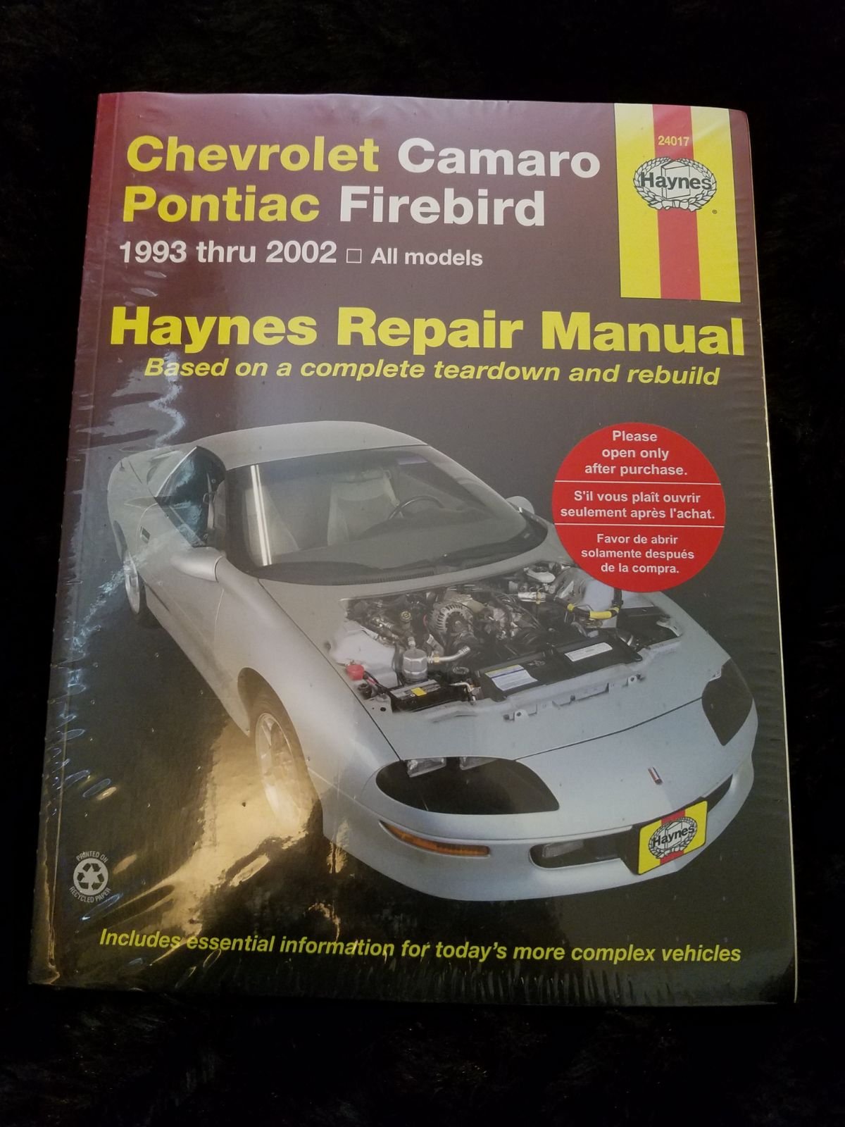 Haynes Repair Manual Camaro Firebird