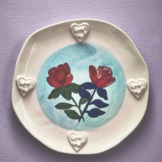 NWT Anthropologie Francis Kaye Dessert Plate