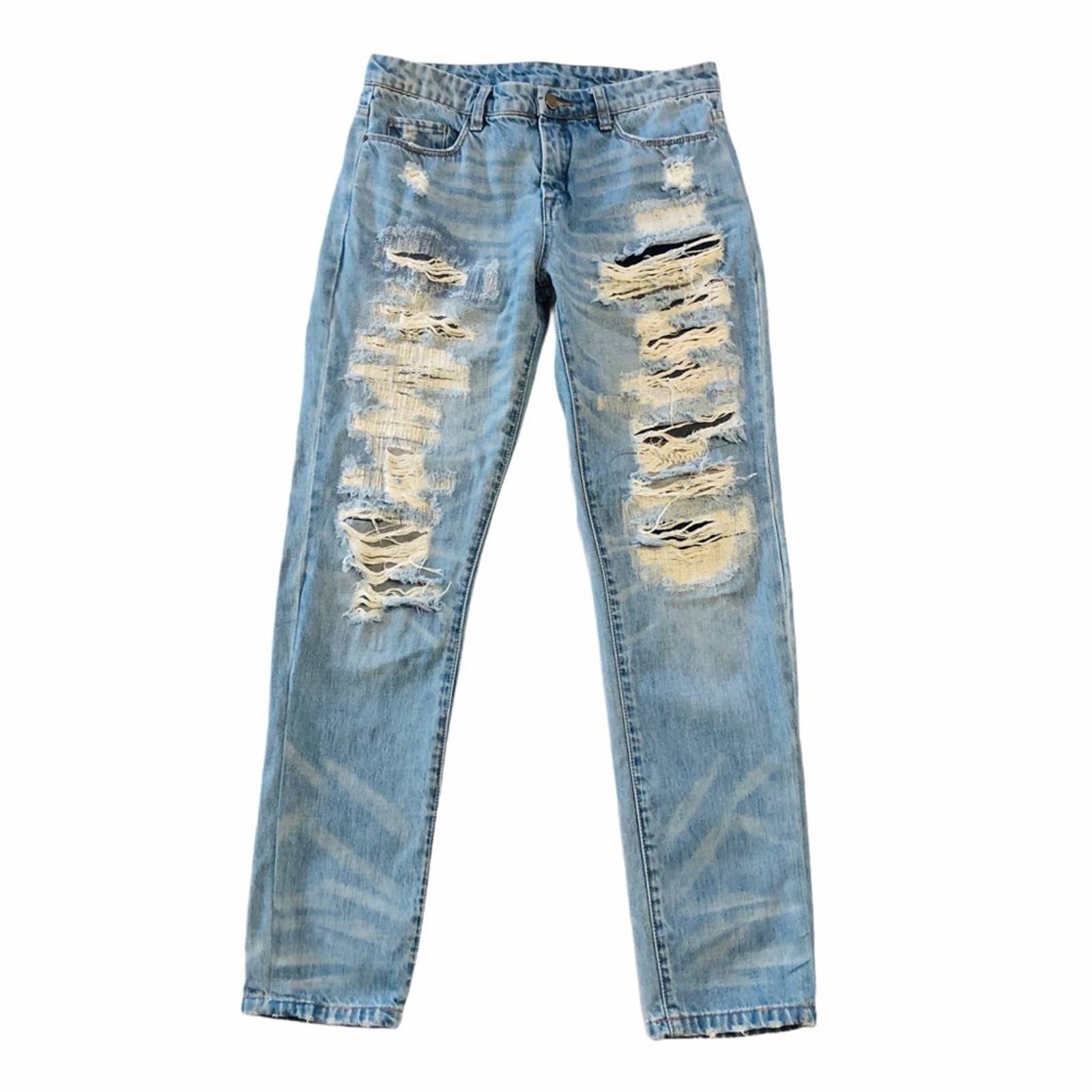 BlankNYC Torn to Shreds Boyfriend Jeans