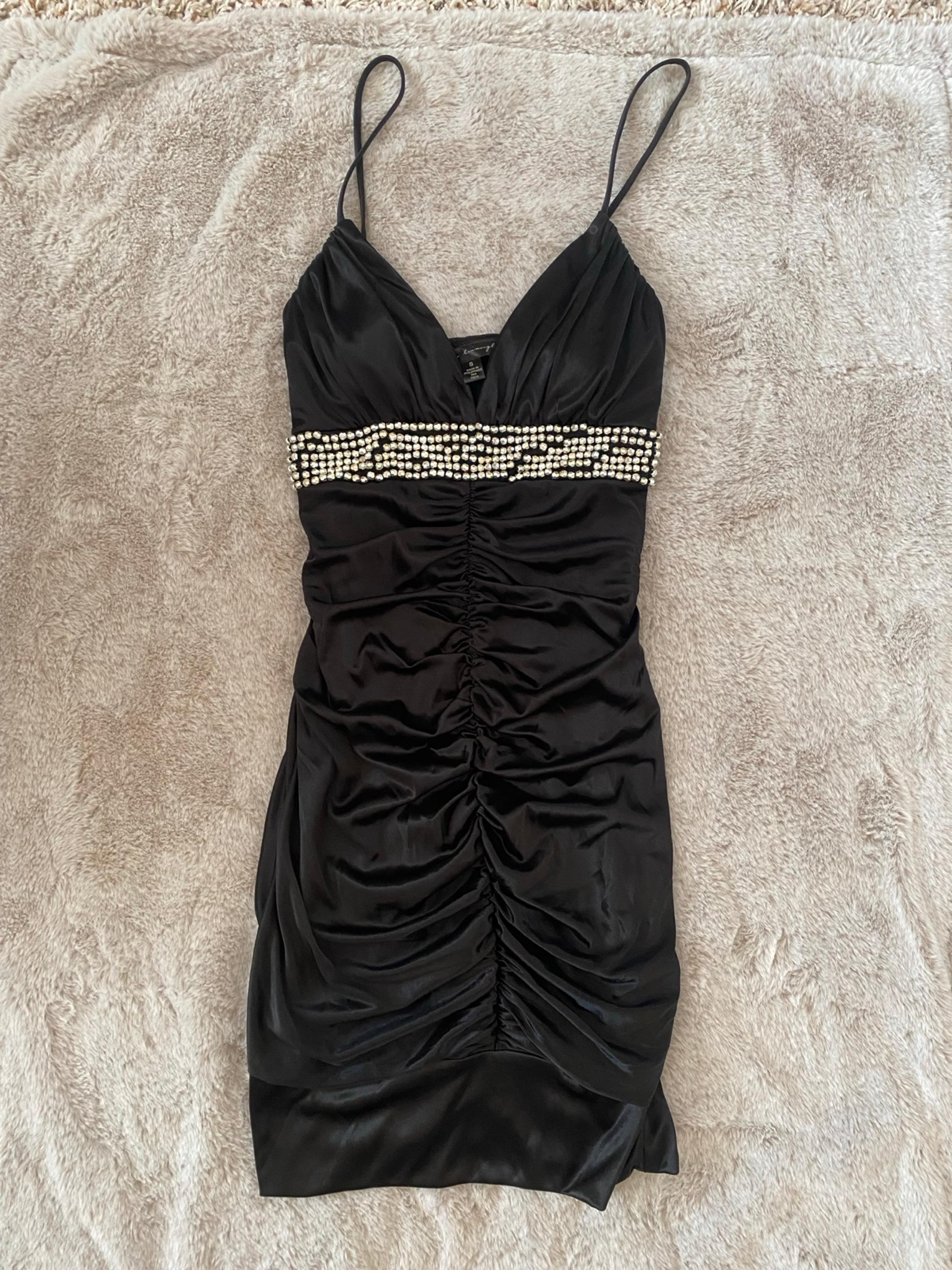 Vintage Y2K Mcbling Beaded Bling Club Mini Dress